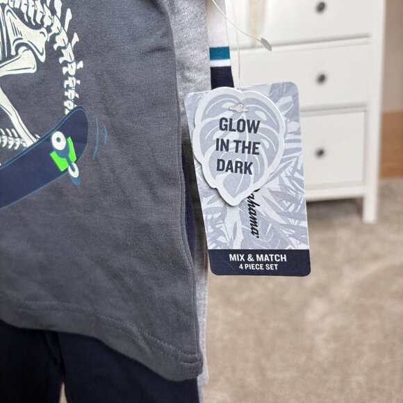 Tommy Bahamas Mix & Matching Set 4 Pieces Size 12m Glow in Dark NEW Pants & Tees - Picture 6 of 12